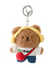 ハピネスアニマルぬいぐるみキーホルダー/柄３