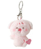 PU～あにまるぬいぐるみキーホルダー/ピンク