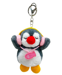ヘッドホンペンギンぬいぐるみキーホルダー