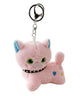 ネックレスねこちゃんぬいぐるみキーホルダー/ピンク