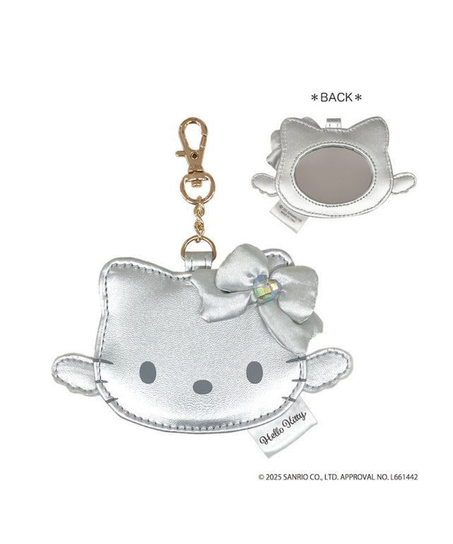 ハロ－キティフェイスミラーチャーム/シルバー