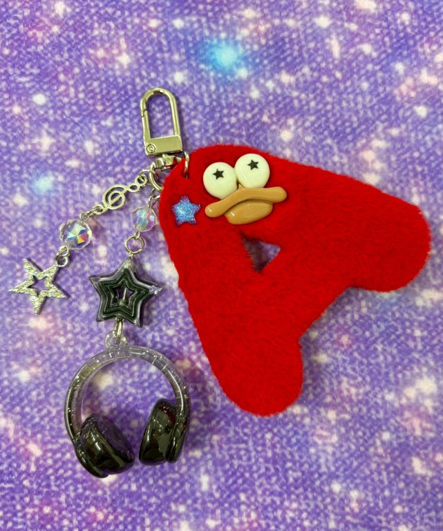 マイネーム☆モンスターぬいぐるみキーホルダー/柄1：A