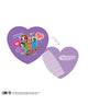 パワーパフ ガールズハート型ミラーコーム/パープル