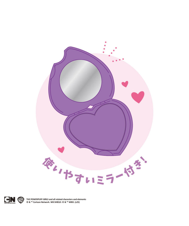 パワーパフ ガールズハート型ミラーコーム