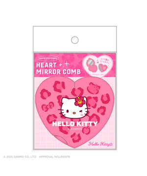 サンリオキャラクターズハート型ミラーコーム