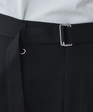 トロミベルト付きワイドスラックス