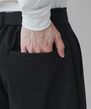 トロミベルト付きワイドスラックス