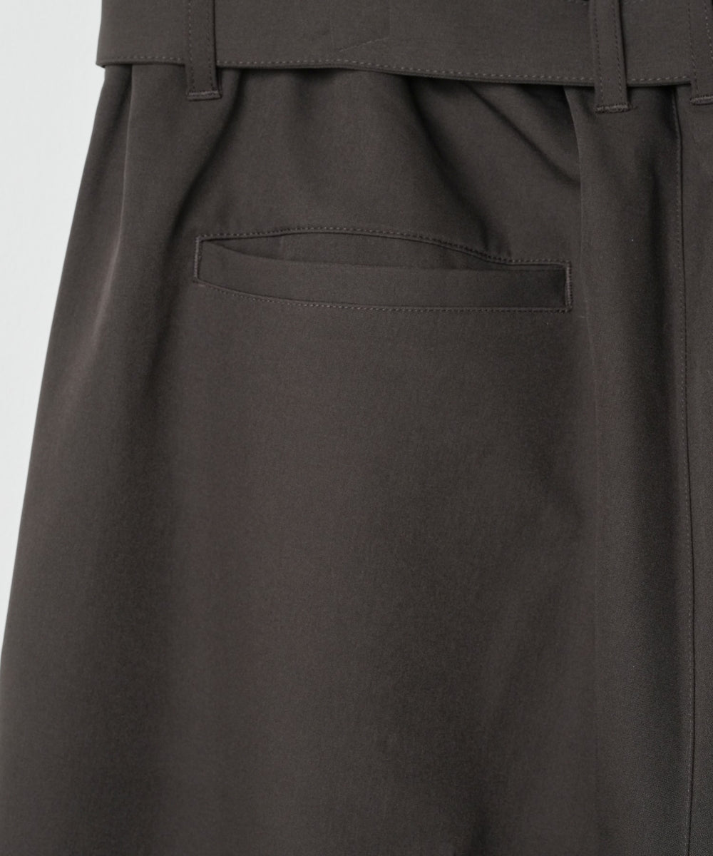 トロミベルト付きワイドスラックス