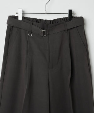 トロミベルト付きワイドスラックス