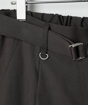 トロミベルト付きワイドスラックス