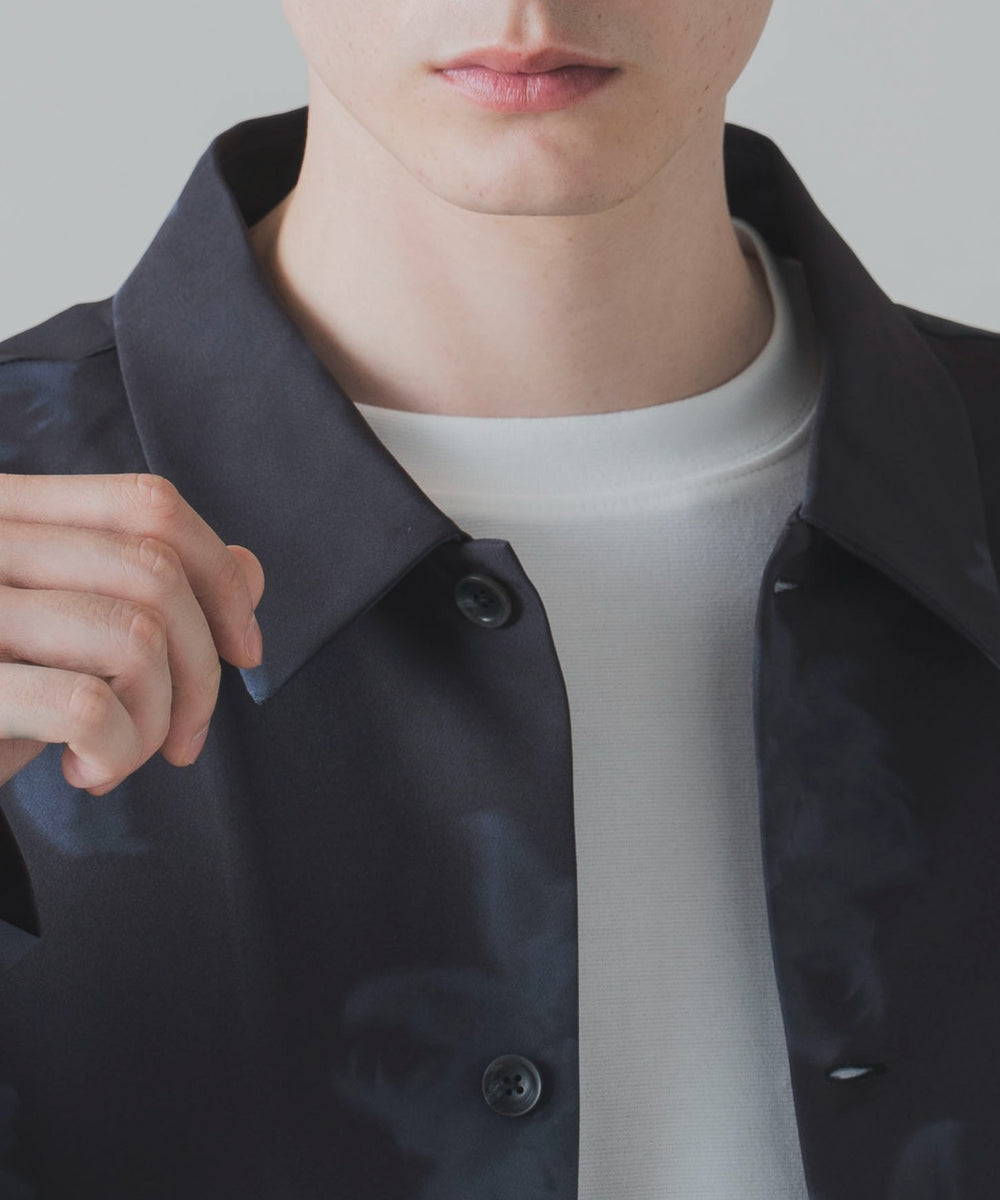 トロミ　総柄BIGシャツ