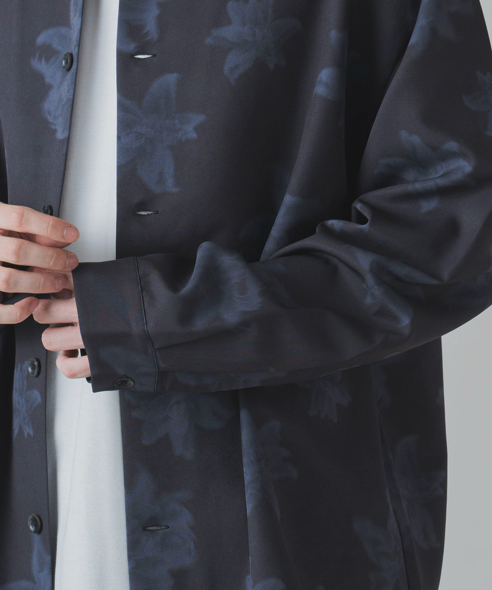 トロミ　総柄BIGシャツ