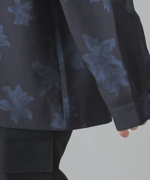 トロミ　総柄BIGシャツ