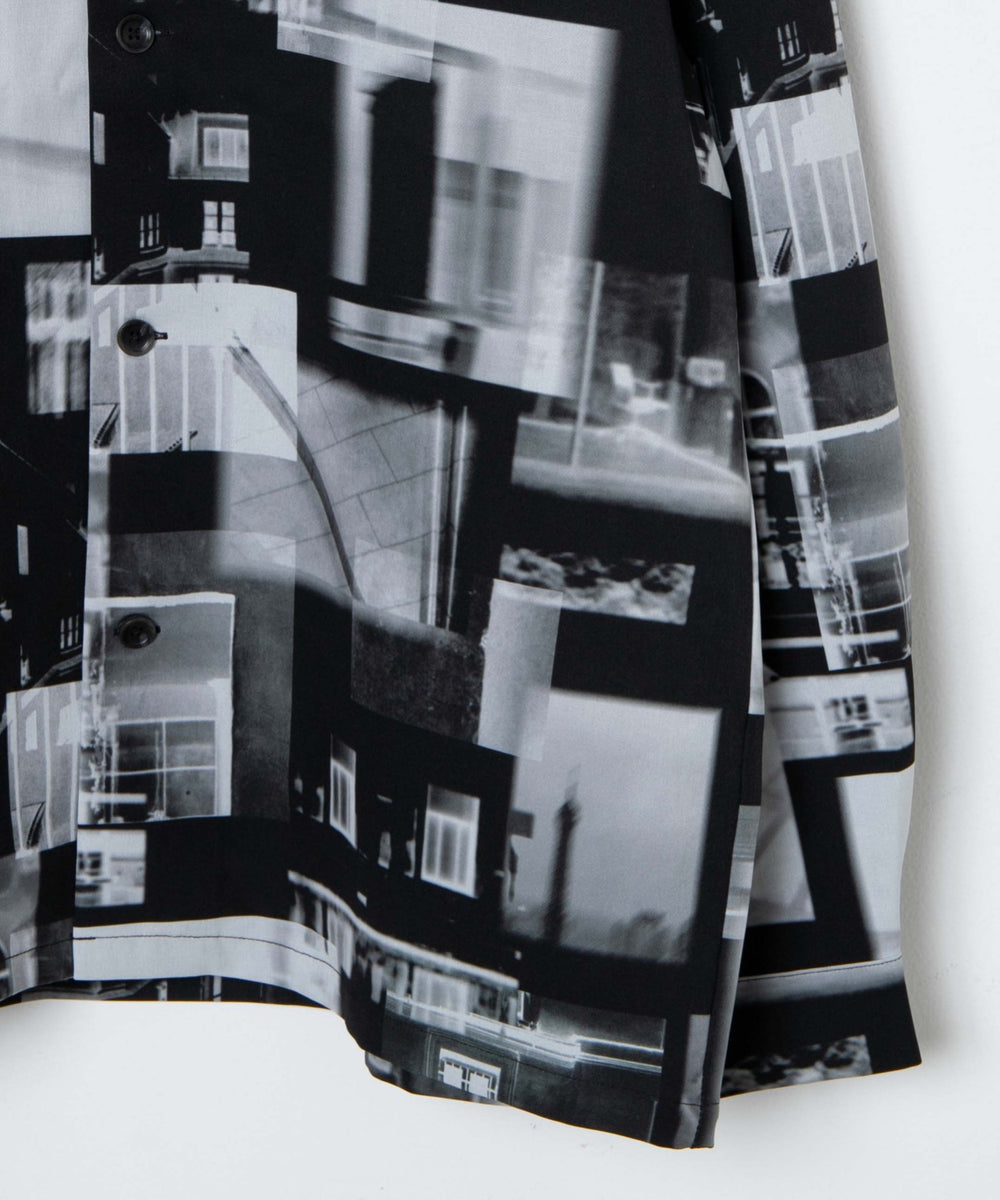 トロミ　総柄BIGシャツ