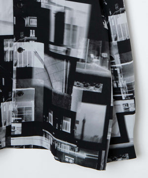 トロミ　総柄BIGシャツ