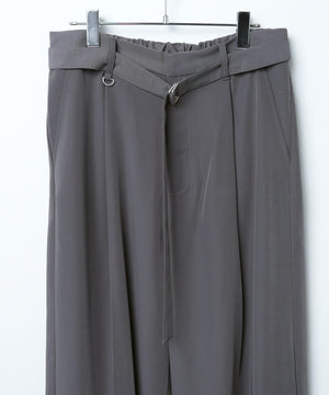 トロミベルト付きワイドスラックス
