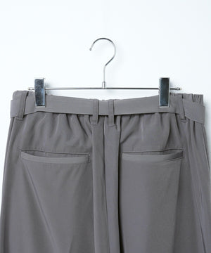 トロミベルト付きワイドスラックス