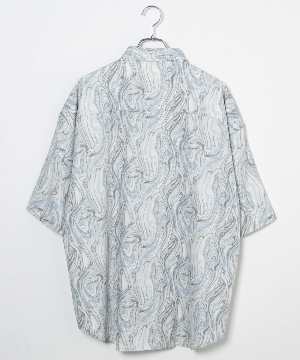 アムンゼン総柄BIGシャツ