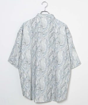 アムンゼン総柄BIGシャツ