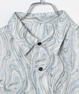 アムンゼン総柄BIGシャツ