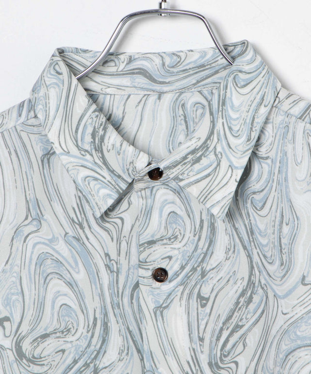 アムンゼン総柄BIGシャツ