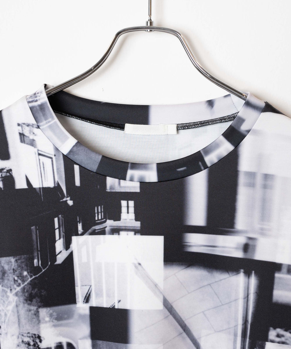 トロミ総柄ドルマンT