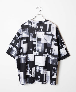 トロミ総柄ドルマンT