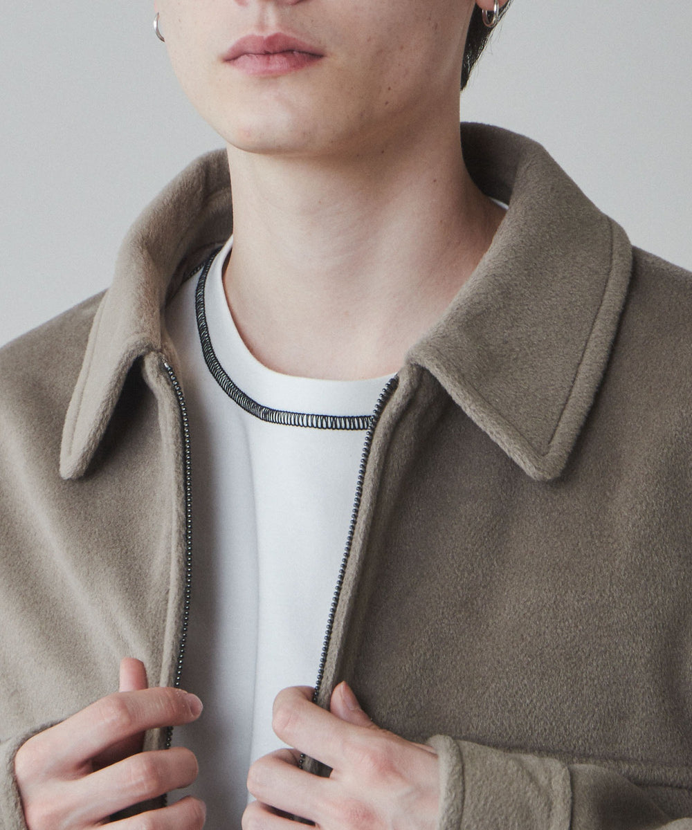 ニットメルトンZIPブルゾン