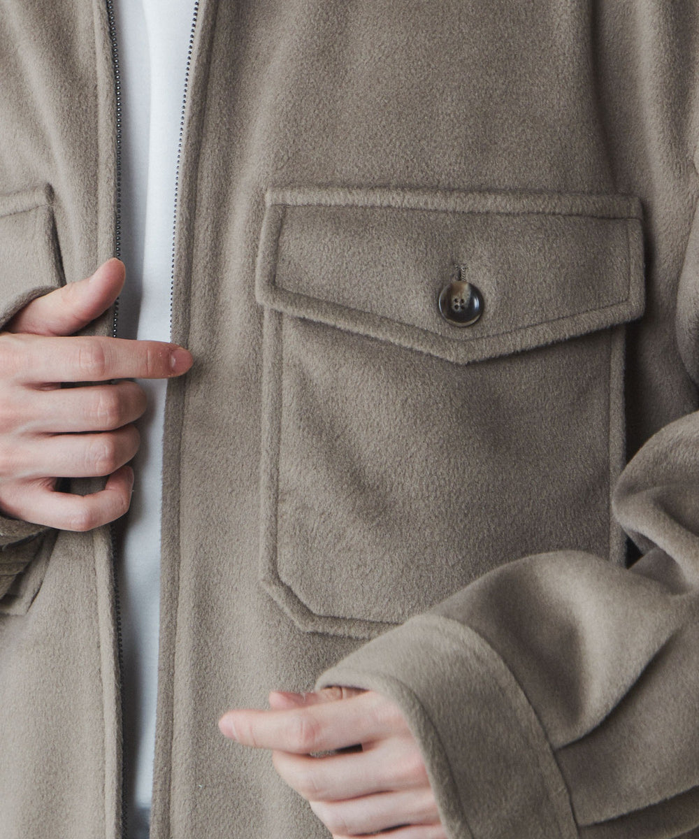 ニットメルトンZIPブルゾン