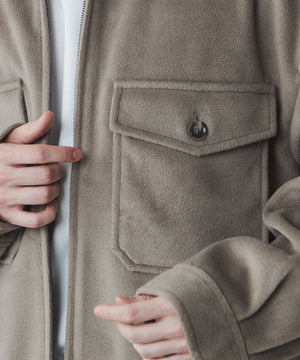 ニットメルトンZIPブルゾン