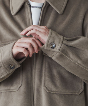 ニットメルトンZIPブルゾン