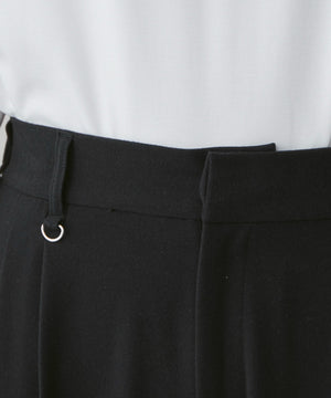 起毛TR　ワイドストレートスラックス