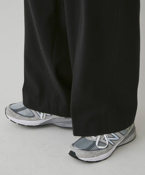 起毛TR　ワイドストレートスラックス