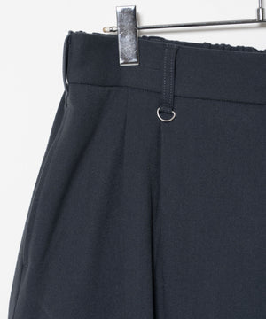 起毛TR　ワイドストレートスラックス