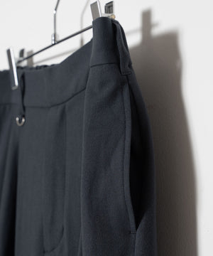 起毛TR　ワイドストレートスラックス