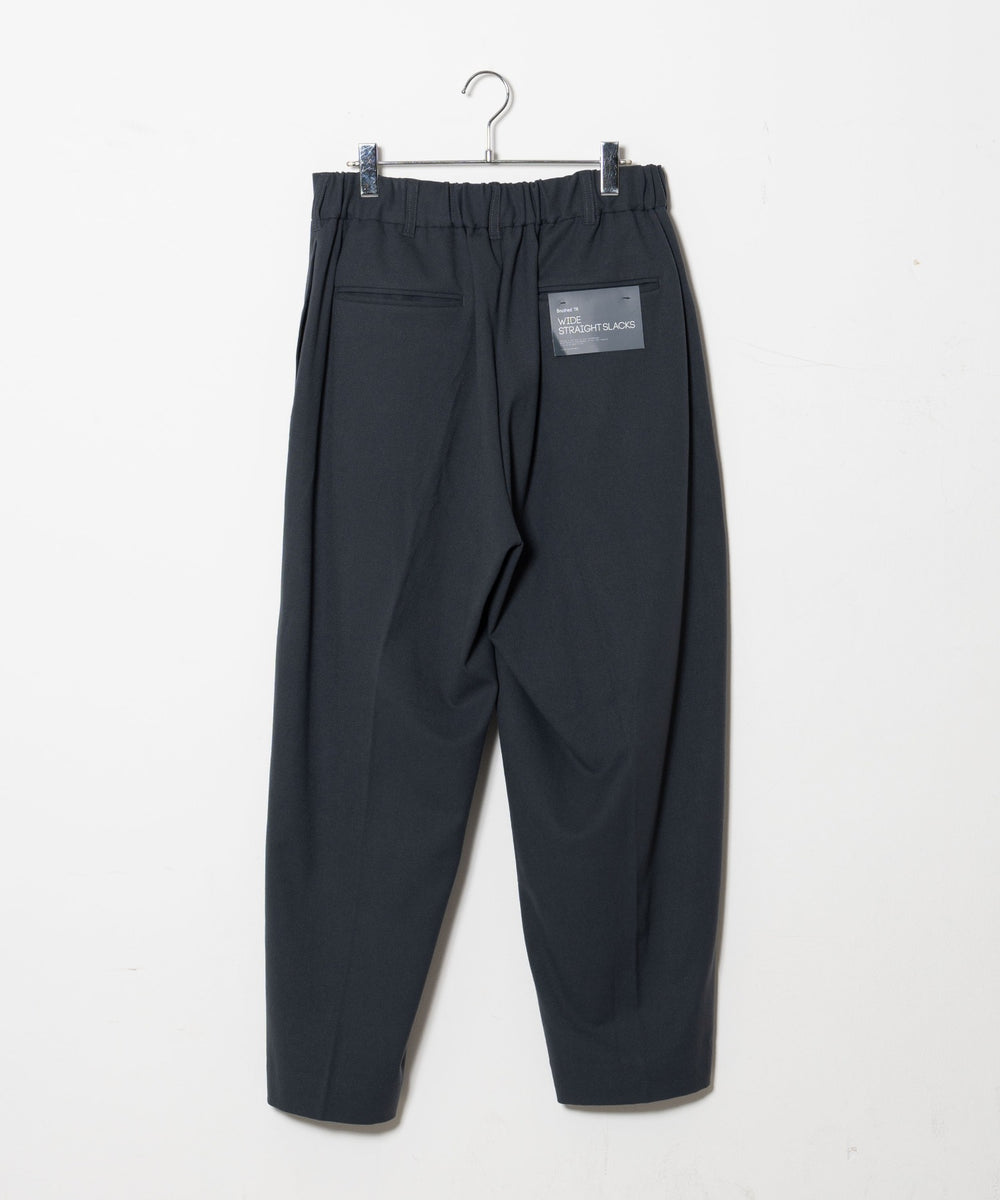 起毛TR　ワイドストレートスラックス