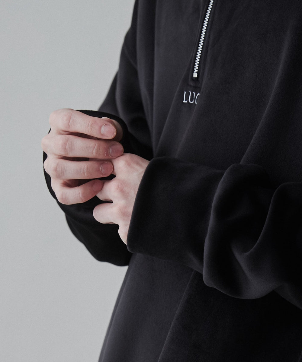 マイクロシャギーハーフジップPO