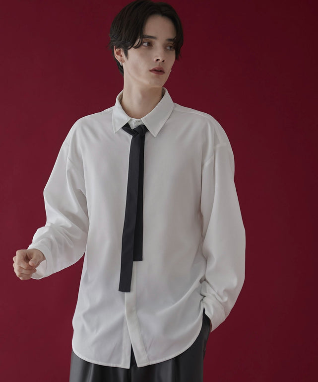 ホワイト　モデル：180㎝　L着用