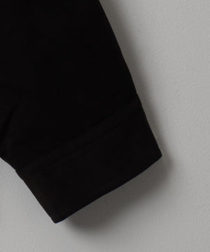 フェイクスウェードハーフZIPシャツ（LS）