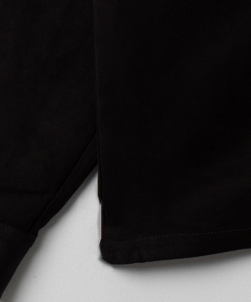 フェイクスウェードハーフZIPシャツ（LS）