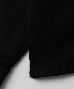 フェイクスウェードハーフZIPシャツ（LS）