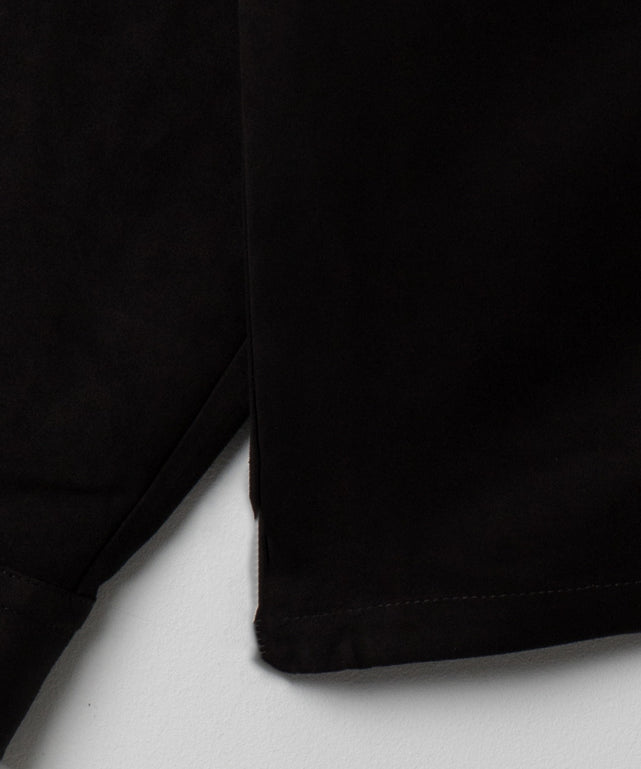 フェイクスウェードハーフZIPシャツ（LS）