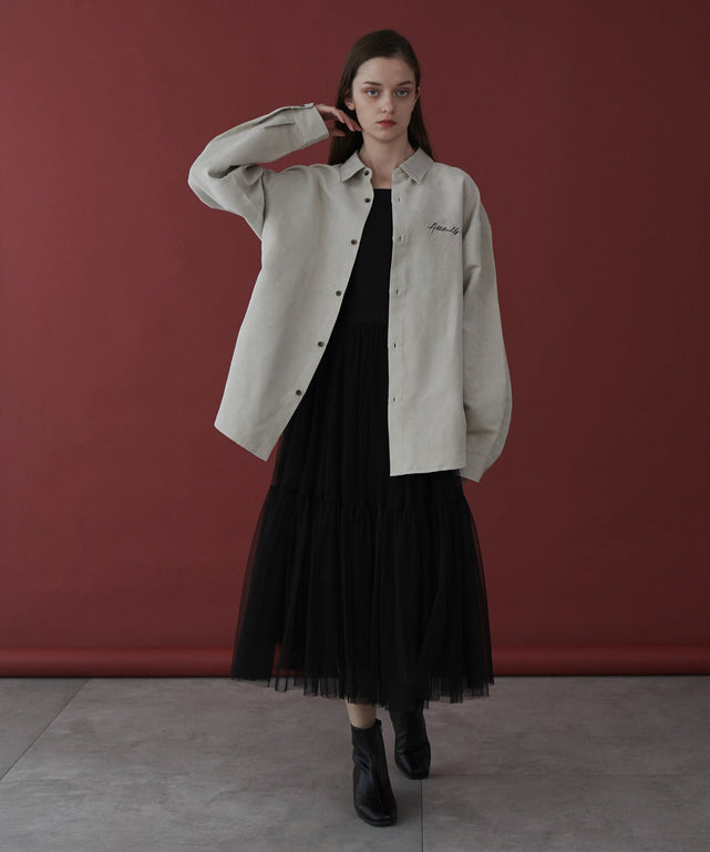 Lベージュ モデル：173cm L着用