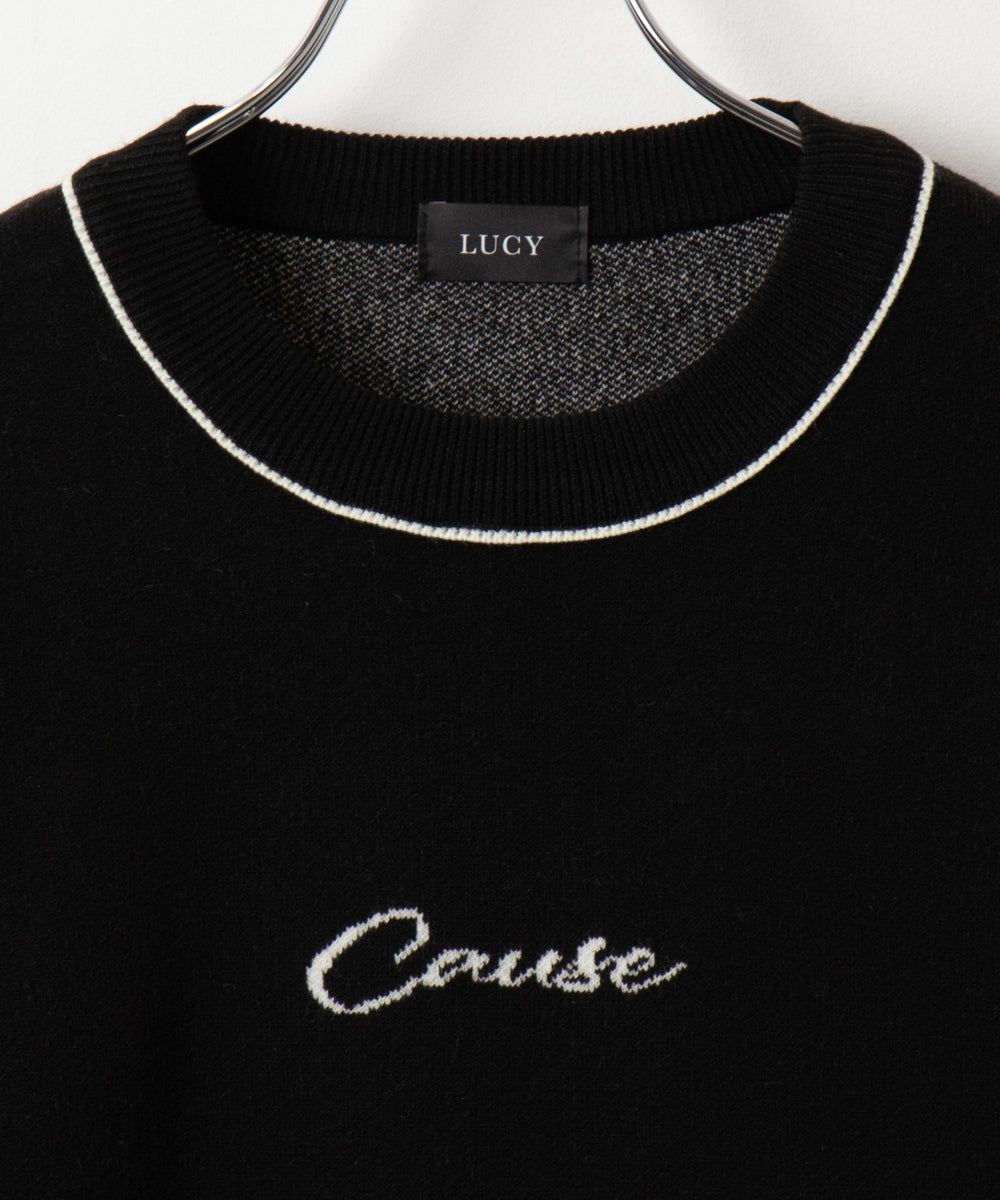 アウトリンキングニットプルオーバー