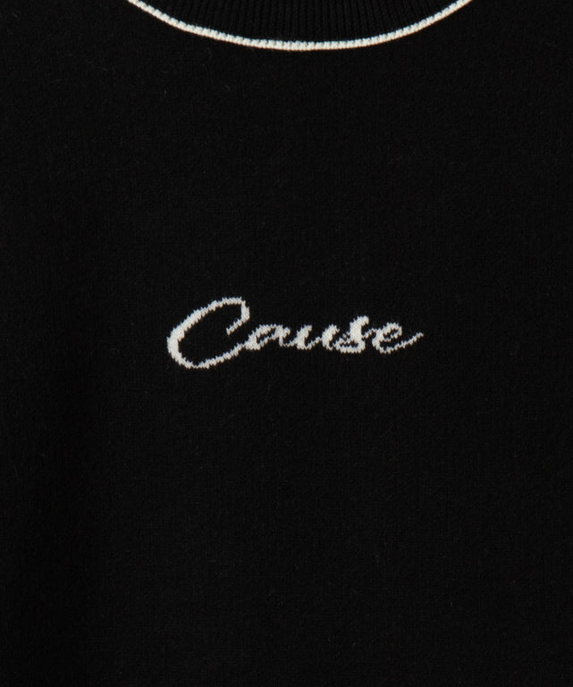 アウトリンキングニットプルオーバー