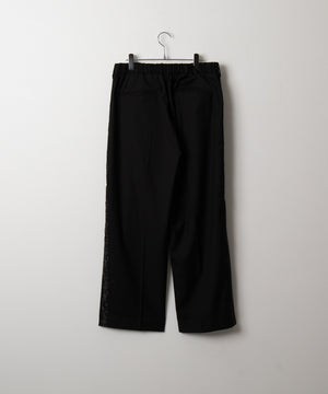 刺繍ラインワイドスラックス