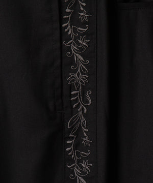 刺繍ラインワイドスラックス