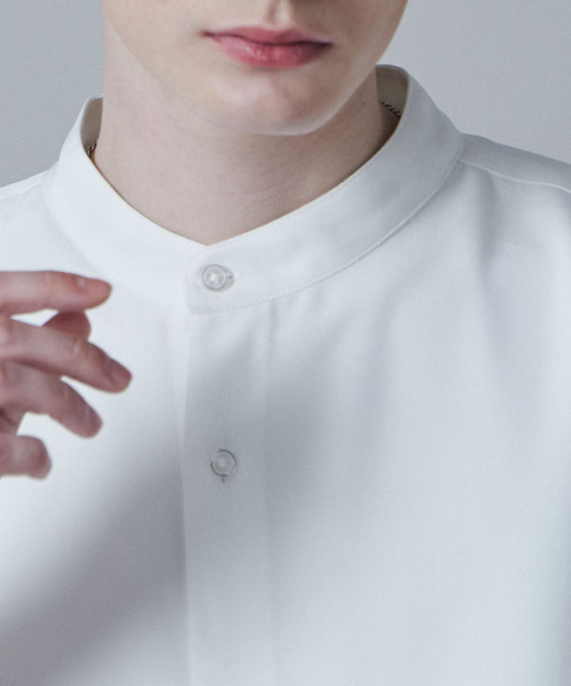 トロミBIGバンドカラーシャツ（S）