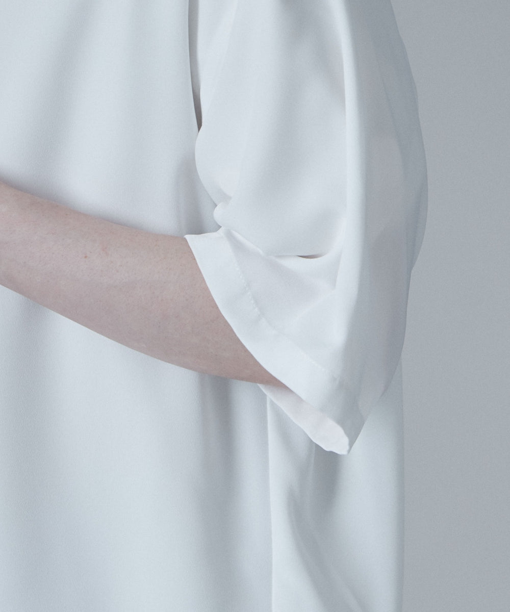 トロミBIGバンドカラーシャツ（S）