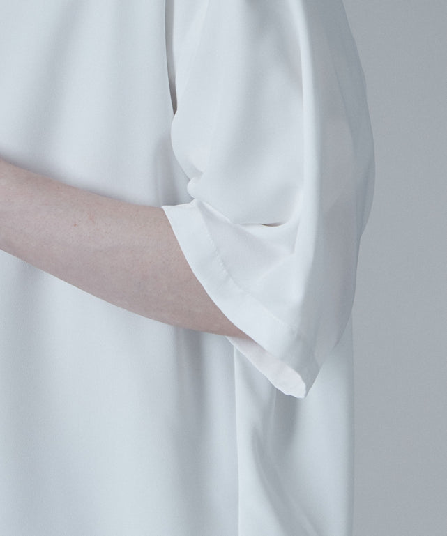 トロミBIGバンドカラーシャツ（S）